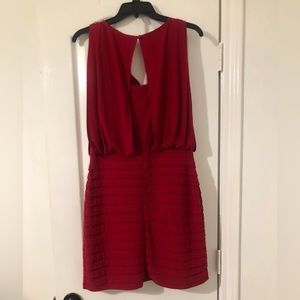Deep red party dress